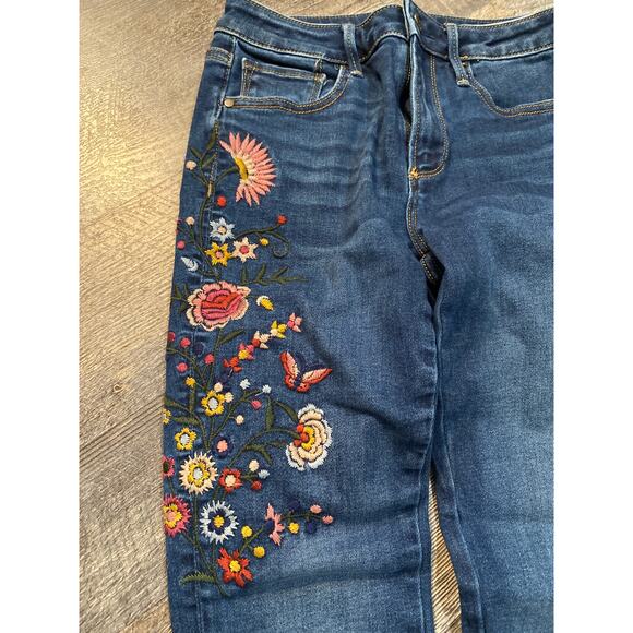 DRIFTWOOD by Free People Jackie Embroidered Jeans Size W25/L28 - Picture 8 of 8